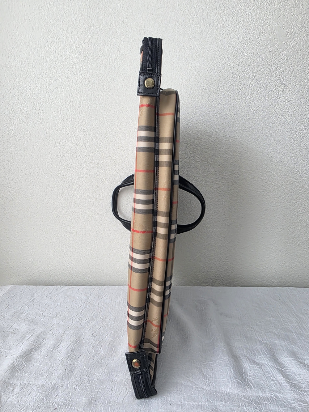Auth Burberry Nova Check Garment Travel Bag - Picture 10 of 12